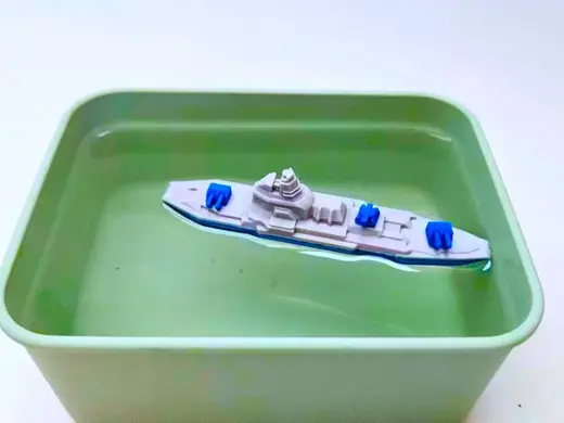 舰船艇微缩模型残料尾料废物利用