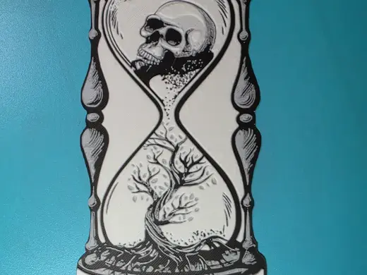 Memento Mori / Memento Vivere Hourglass Stoic