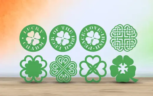 Saint Patrick's Day - Irish Themed - 8 Coaster Set