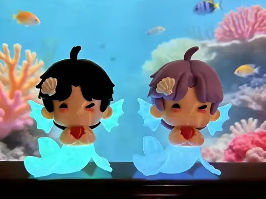 恋与深空 祁煜 人鱼玩偶(已拆件分色)