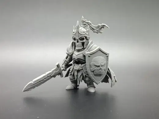 Fantasy Skeleton Warrior Figurine - Undead Knigh