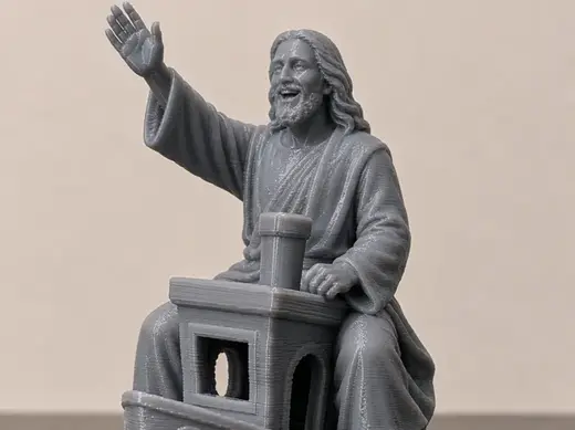 JESUS RIDING ON A BENCHY
