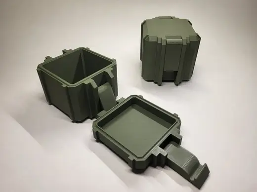 Mil Box V2 print in place rugged tough container