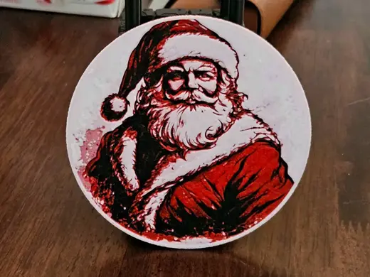 Christmas Coaster: Santa