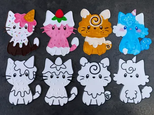 Sweet Treats Cat Colouring Set - Cats Series 2