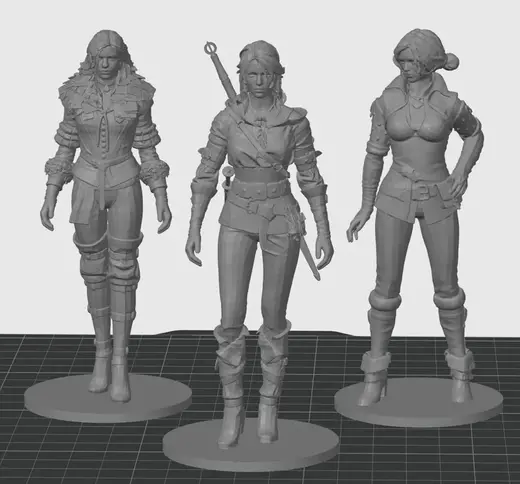 The Witcher 3: Ciri, Yennefer, and Triss