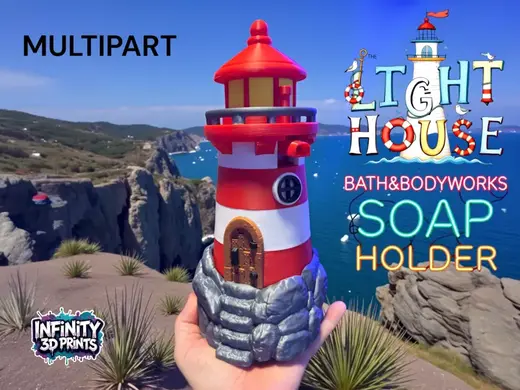 MULTIPART-THE LIGHTHOUSE-BATH AND BODYWORKS HOLDER