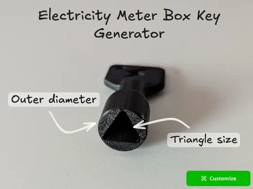 Electricity Meter Box Key Generator