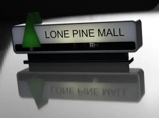 Karlz Lone Pine Mall Reversible Sign