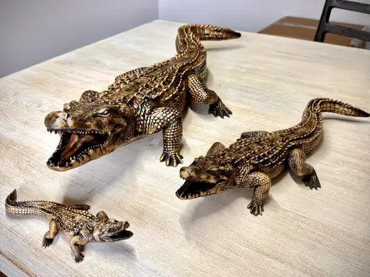 Crocodile Sculputre-Large, Ultra Detailed, 3 sizes