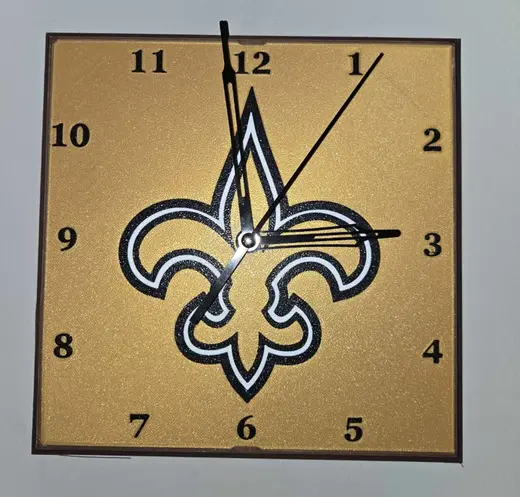 New Orleans Saints Clock Face