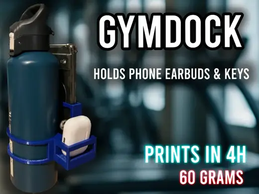 GymDock - Porta oggetti per borraccia palestra