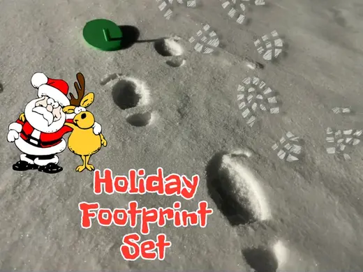 Holiday Footprints Santa ,Elf, Reindeer