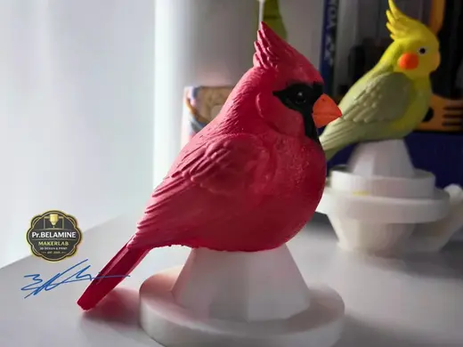 Cardinal High-Detail Figurine