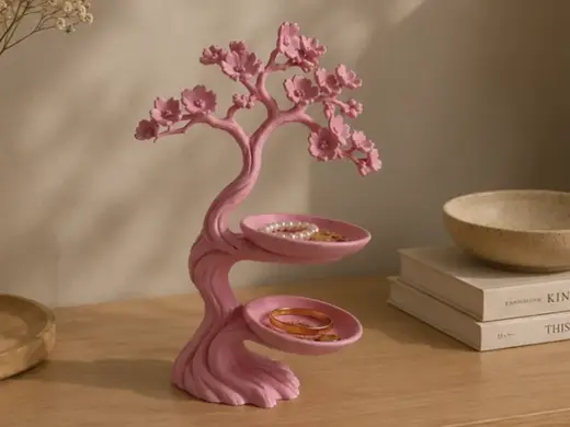Cherry Blossom Jewelry Tree – Accessory Organizer