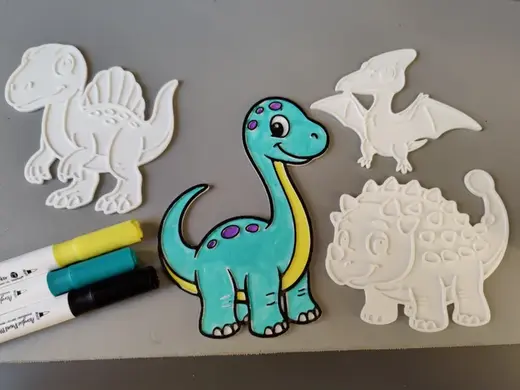 Dinosaurs 2 - Themed Colouring Set - 4 more dinos