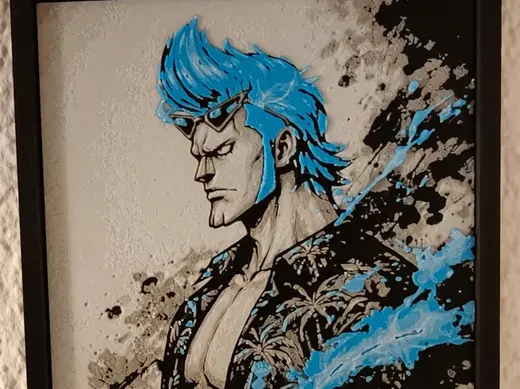 Franky – One Piece | Arte de pared 3D Hueforge