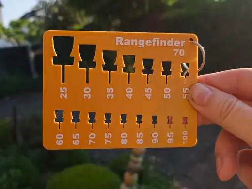 Discgolf Rangefinder (Centimeter/Foot)
