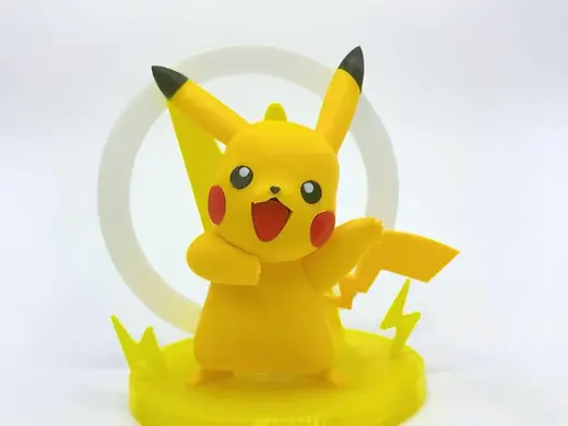 pikachu宝可梦25皮卡丘—欢乐站姿+磁吸灯底座 (无需AMS+配件可选)