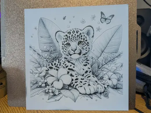 Leopard garden - hueforge - 2 colours