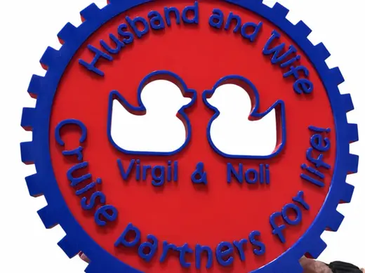 5 Cruise Door Duck Signs with customizable names