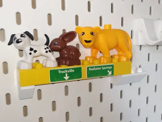 IKEA SKÅDIS LEGOBrick DUPLO figure holder