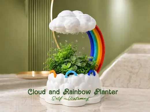 Cloudburst Rainbow Planter - Self-Watering