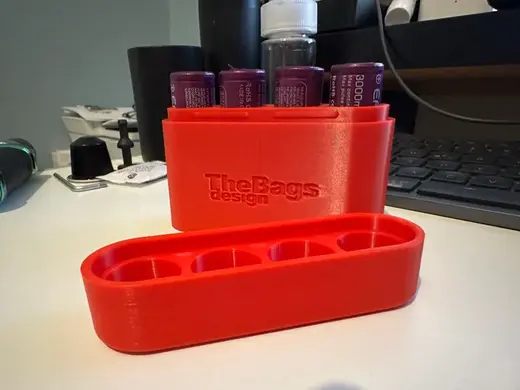 18650 Battery Storage Box with Snap-Lock Closure