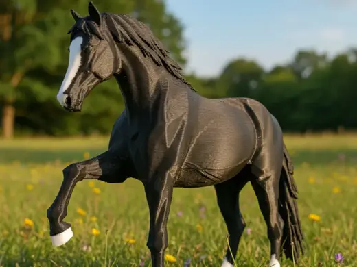 Majestic Stallion - Realistic Horse Sculpture