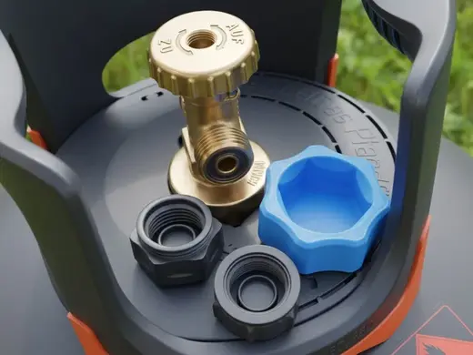 BBQ Gas cylinder End cap, protective cap wrench