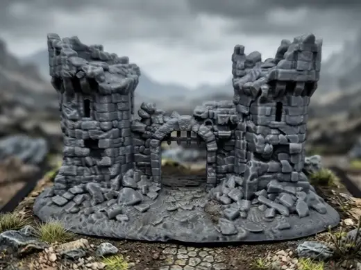 Ruined Castle Gate, DND Terrain