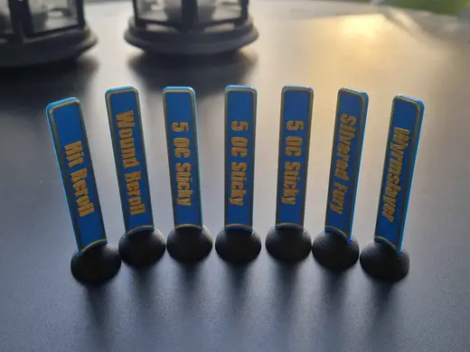 Vertical Tabletop Tokens