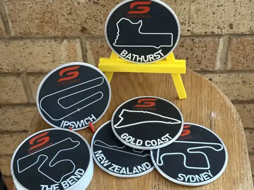 V8 Super Race car tracks Coaster Set 13