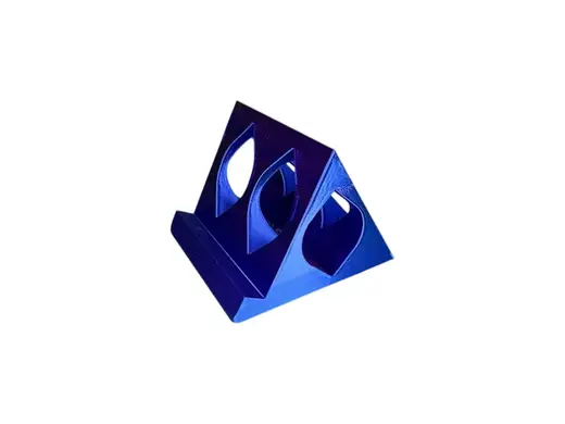 Dual Geometric Phone Stand Modern Sculptural Dock