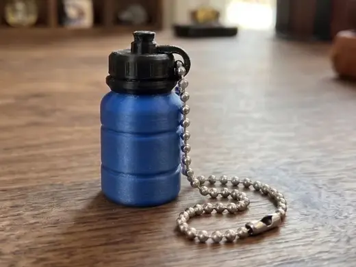 Mini Sport Water Bottle Charm / Keychain