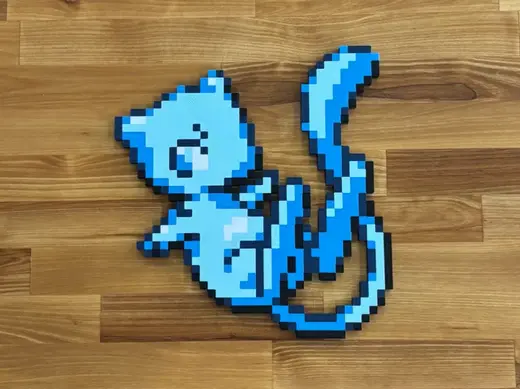 Shiny Mew Pixel Art