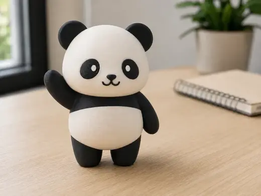 Waving Panda|2色AMS対応フィギュア