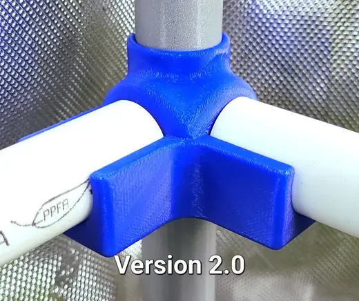 22 mm tent pole (AC Infinity) X 1/2" PVC for SCROG