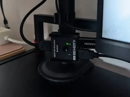 HDMI Switch mount for Monitor console - read desc