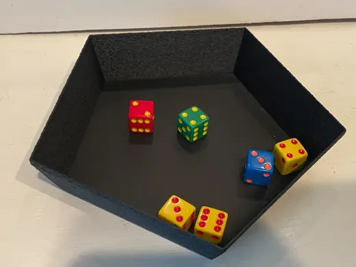 Dice Tray - Vase / Fuzzy + Stackable