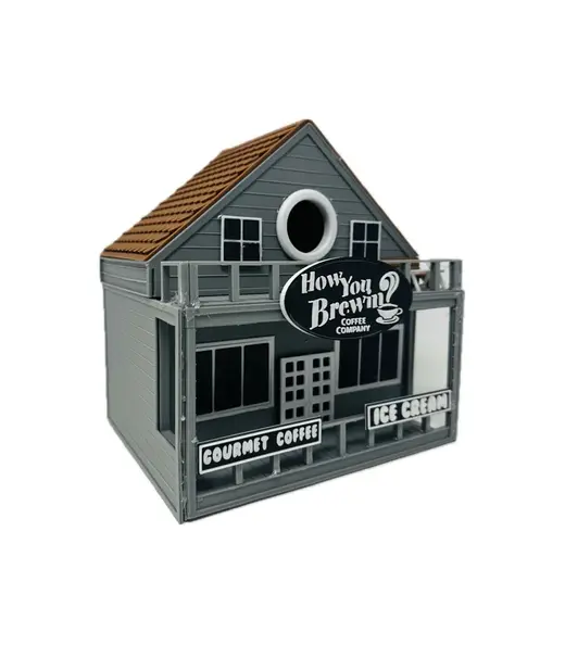How you brewin Coffee Shop Birdhouse