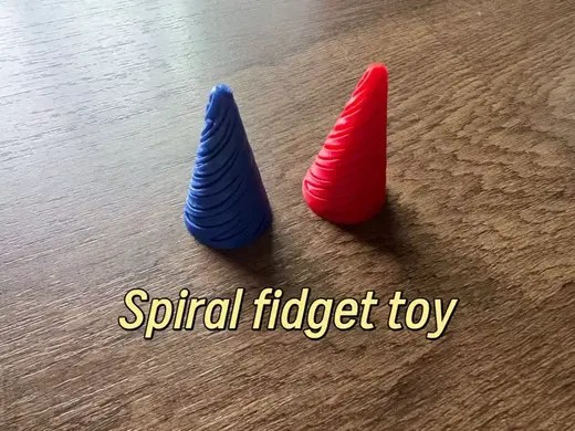 Spiral fidget toy(Quick Print)40min
