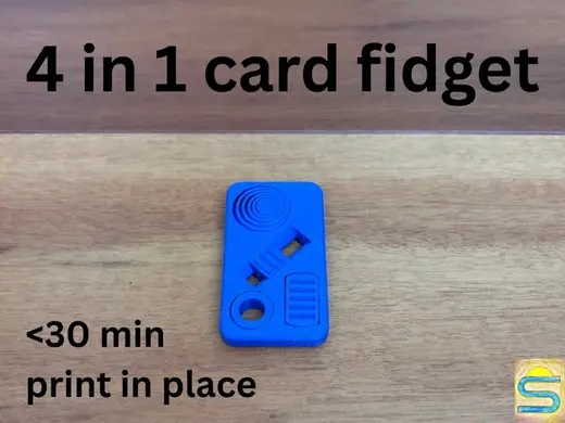 4 in 1 card fidget