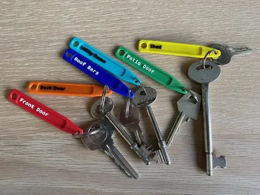 Key Tag Fob Label