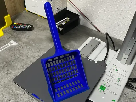 Katzenkloschaufel stützfrei druckbar |A1 mini rdy