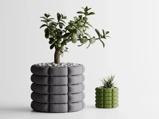 Inflated soft Cloth Planter Plant Pot Vase Series3