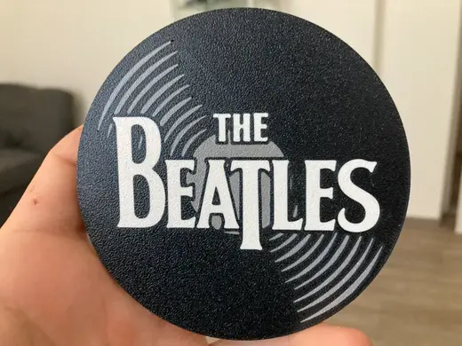 The Beatles logo coaster