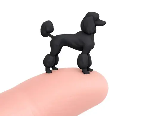 30mm Dog Miniatures - #27 Poodle Groomed
