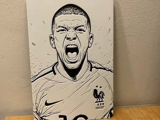 Kylian Mbappé wall art