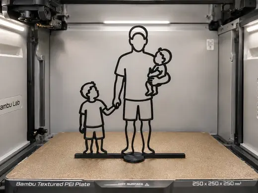 FELIZ DIA DOS PAIS - FRAME " MENINO + PAI + BEBÊ